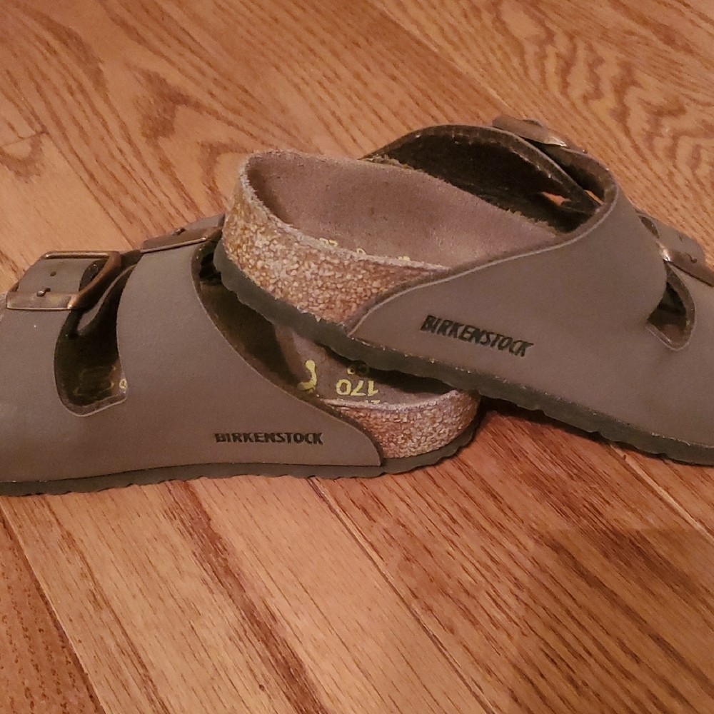 Birkenstock Girls Dark Brown Sandals - Picture 4 of 5